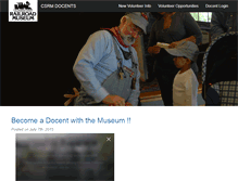 Tablet Screenshot of csrm-docents.org